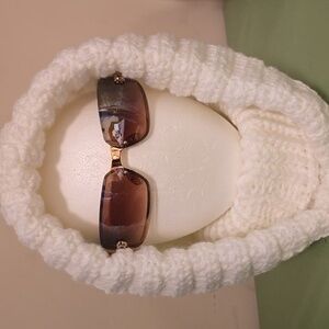 Cozy White Crochet Turtleneck Hoodie